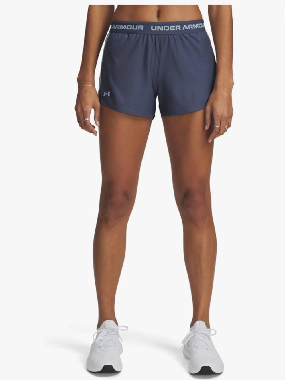 UA Tech Play Up Women's 3" Loose Fit Shorts Downpour Gray